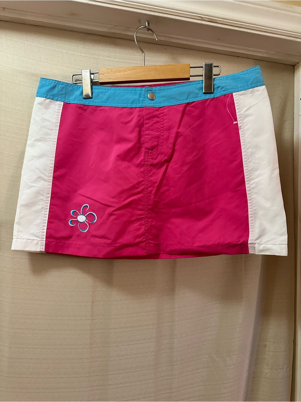 Vintage Y2K Gilly G Color Block Mini Skirt Women’s M Deadstock NWT 2000s